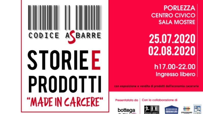 “Codice A Sbarre – storie e prodotti made in carcere” a Porlezza