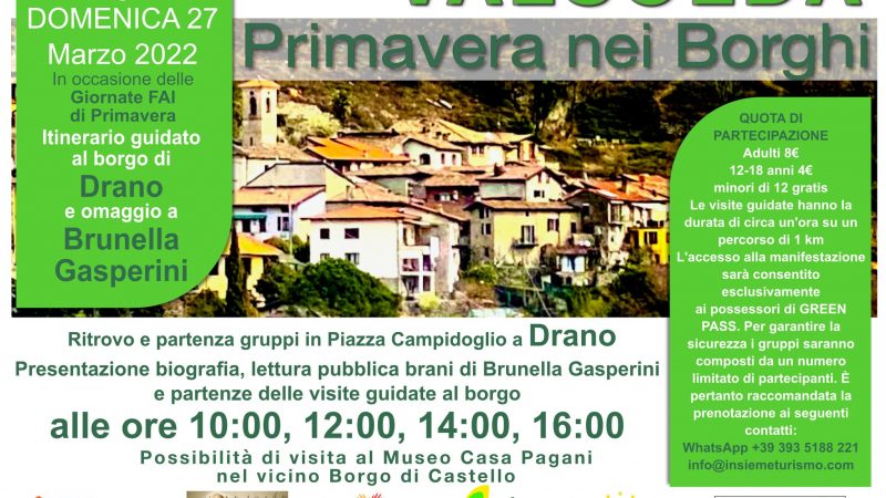 Valsolda Primavera nei Borghi 2022: alla scoperta di Drano