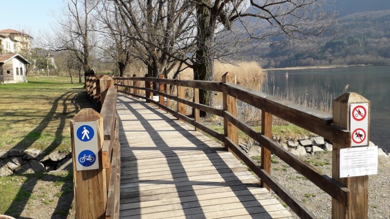 Ciclopedonale Lago di Piano: ampliamenti con fondi regionali